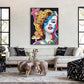Pop Marilyn Colorful Abstract Portrait Painting #I2019