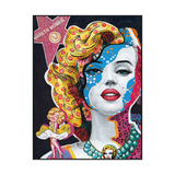 Pop Marilyn Colorful Abstract Portrait Painting #I2019