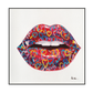 Graffiti Heart Lips Pop Art Painting #I2138