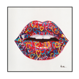 Graffiti Heart Lips Pop Art Painting #I2138