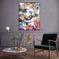 Color Pop Muse Abstract Portrait Painting #I2158