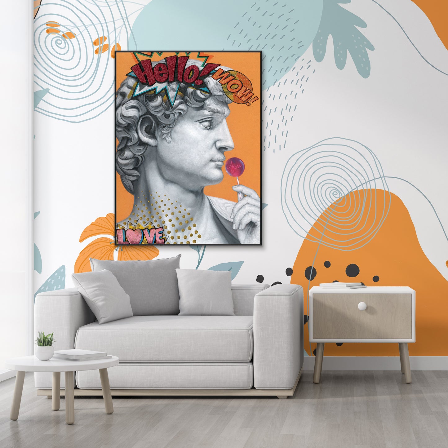 Neo Pop David Wall Art #I2209