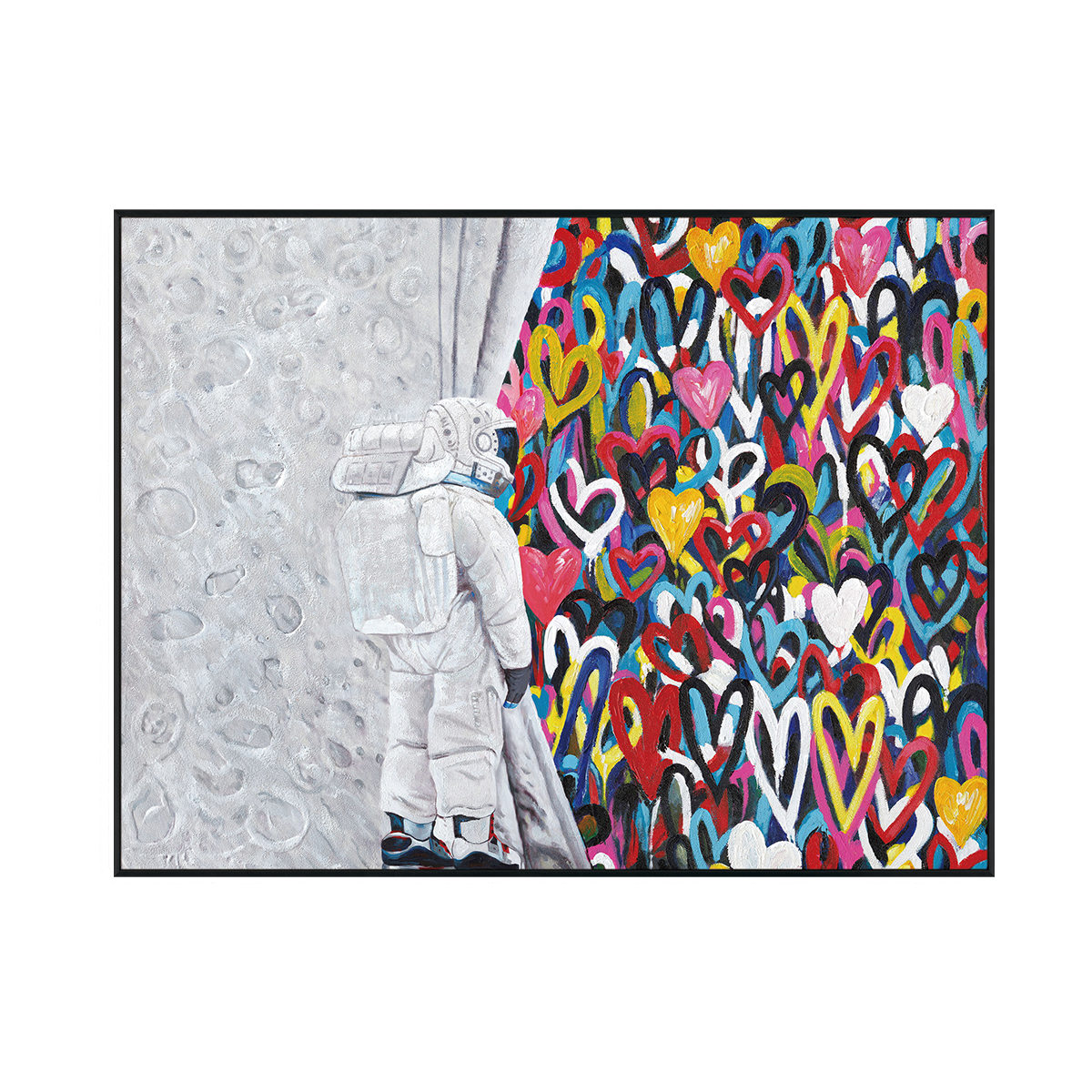 Cosmic Love Astronaut Painting #I2610