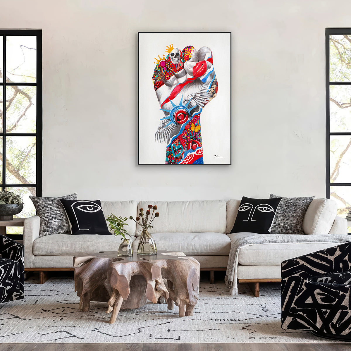 Liberty Pulse Pop Art Painting #I2634