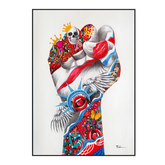 Liberty Pulse Pop Art Painting #I2634