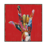 Colorful Love Hand Pop Art Painting #I2700