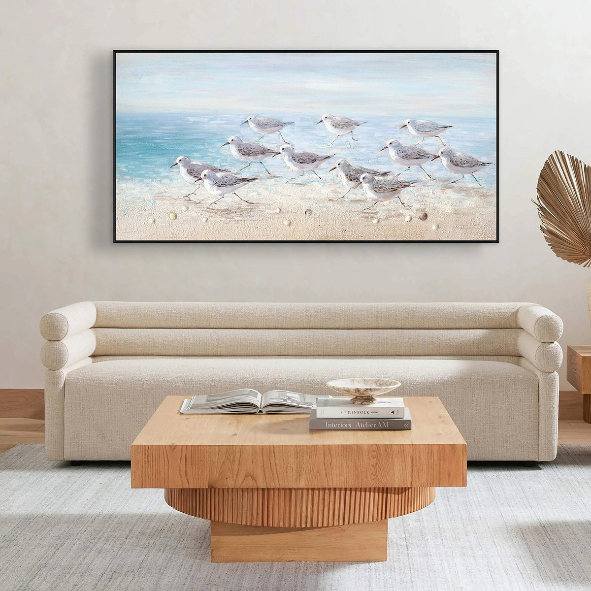 Seaside Flock Coastal Birds Painting #I3612