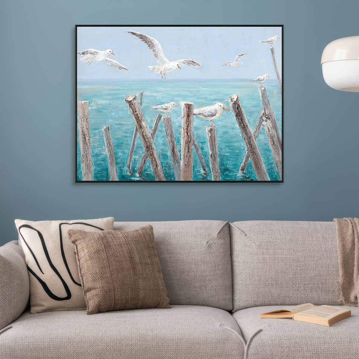 Whispering Wings Seaside Painting #I3628