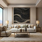 Ebon Tide Textured Abstract Painting
