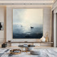 Quiet Horizon Sailboat Painting