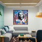 Pop Art Marilyn with Butterflies Painting #J0217