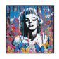 Pop Art Marilyn with Butterflies Painting #J0217