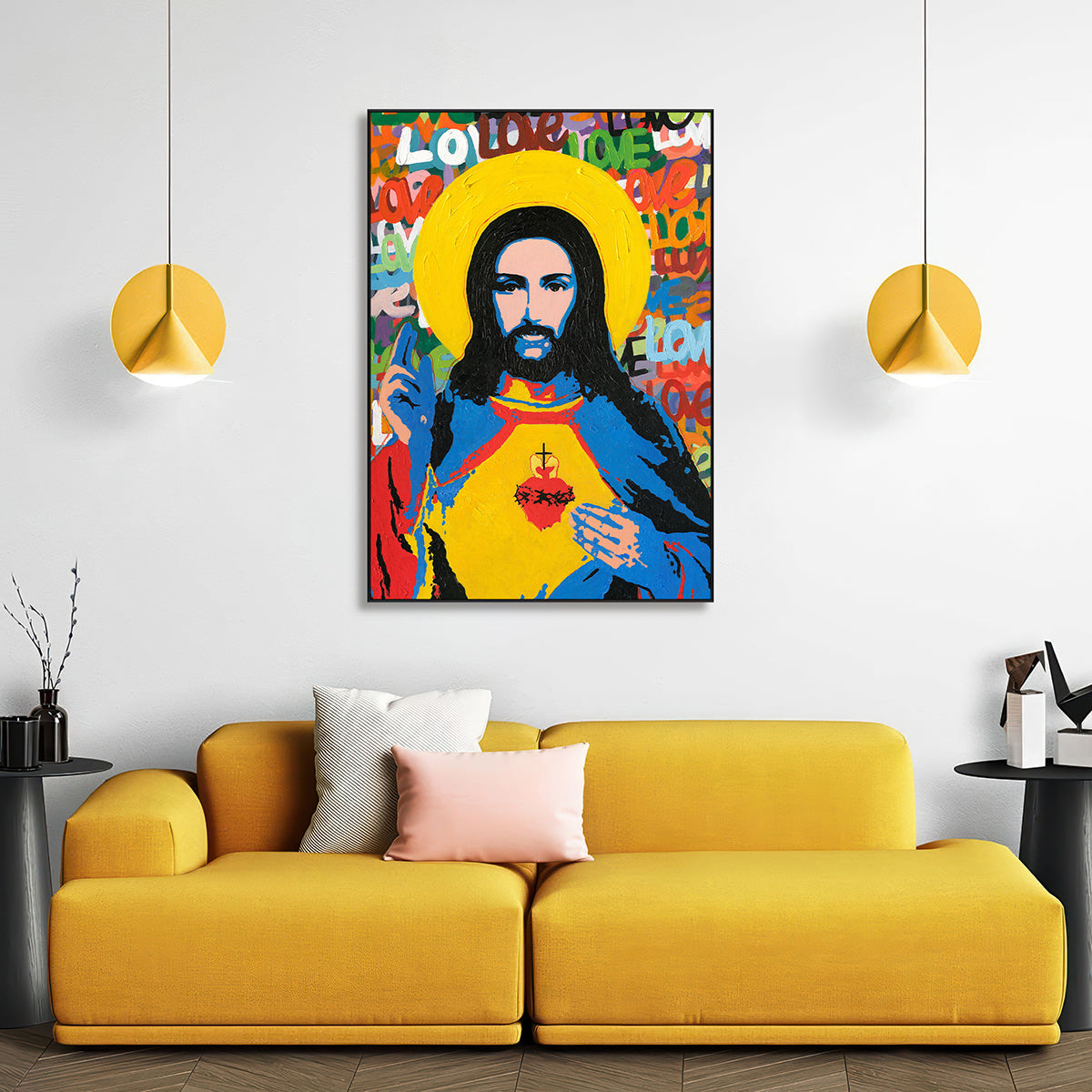 Sacred Love Pop Art Painting #J1563