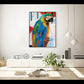 Tropical Majesty Colorful Parrot Painting #J1716