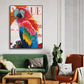 Crimson Pride Vibrant Parrot Painting #J1717