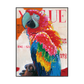Crimson Pride Vibrant Parrot Painting #J1717