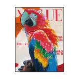 Crimson Pride Vibrant Parrot Painting #J1717