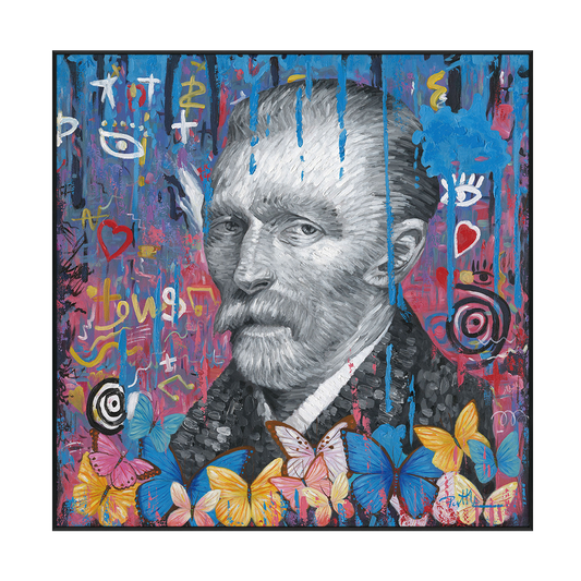 Van Gogh Pop Art Butterfly Painting #J2018