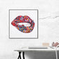 Colorful Heart Lips Painting #J2043
