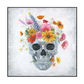 Blooming Skull Flower Painting #J2170