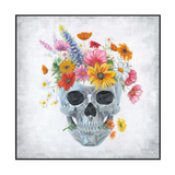 Blooming Skull Flower Painting #J2170
