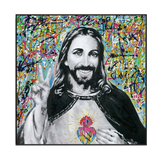 Sacred Heart Graffiti Jesus Painting #J2578