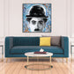 Chaplin Graffiti Pop Art Painting #J2579