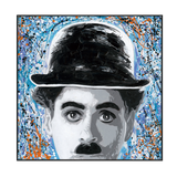 Chaplin Graffiti Pop Art Painting #J2579