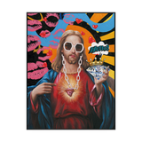 Hip Hop Sacred Heart Pop Abstract Painting #J2598