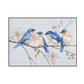 Blossom Quartet Bluebirds on Spring Branch Painting #J2627