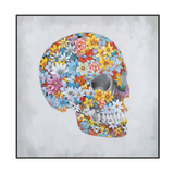 Colorful Floral Skull Painting #J2636