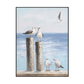 Seaside Gulls Coastal Painting #J3536