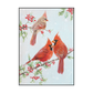 Winter Companions Red Cardinal Birds Painting #J3548