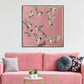 Swallows in Flight Pink Painting #J3555