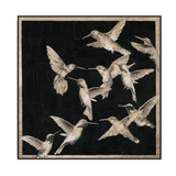 Hummingbirds in Midnight Flight Painting #J3556
