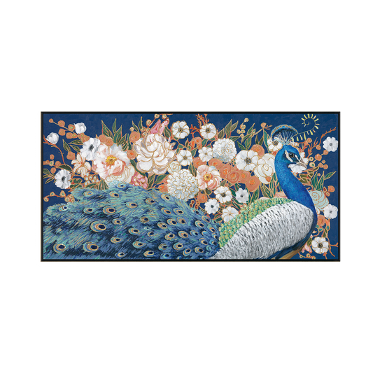 Peacock Bloom Harmony Painting #J3564