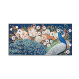 Peacock Bloom Harmony Painting #J3564