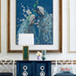 Moonlit Blue Peacocks Painting #J3612