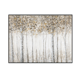 Golden Birch Forest Painting #J3714