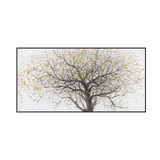 Golden Branch Abstract Tree Painting #J3717