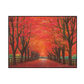 Crimson Path Autumn Forest Painting #J4017