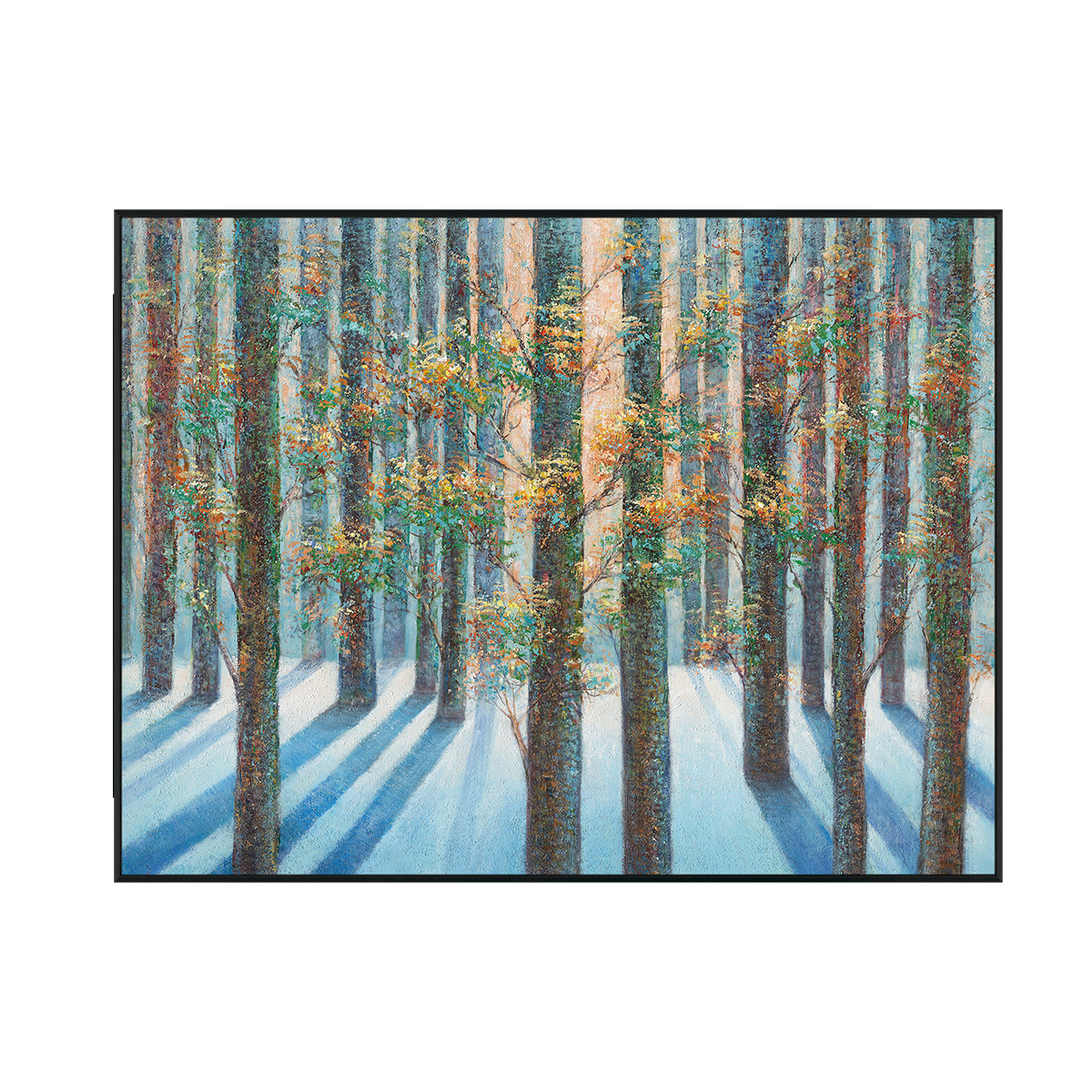 Morning Silence Forest Light Painting #J4018