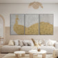 Golden Majesty Peacock Painting #J4022