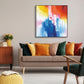 Vibrant Pulse Color Splash Abstract Painting #J4138