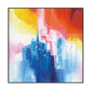 Vibrant Pulse Color Splash Abstract Painting #J4138