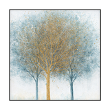 Golden Grove Teal Abstract Painting #J4190