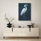 Silent Grace White Heron Painting #J4604