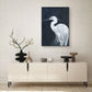 Ethereal Poise White Egret Painting #J4614