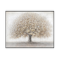Whisper of Earth Beige Textured Tree Painting #J4617