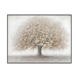 Whisper of Earth Beige Textured Tree Painting #J4617